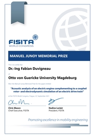 2021 Manuel Junoy award certificate